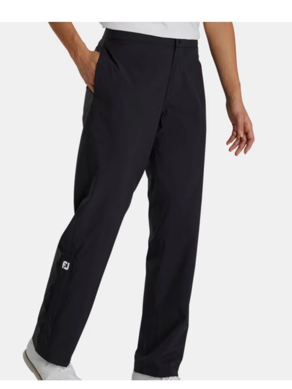 FootJoy Dryjoys women’s golf rain pants waterproof snap waist black Medium